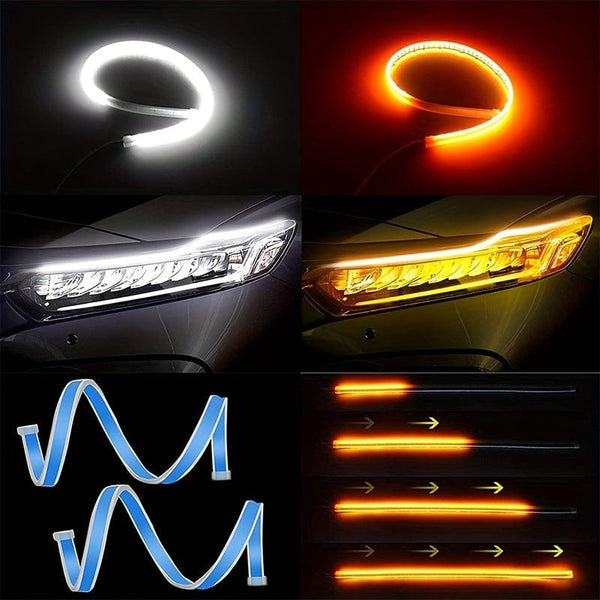 Planet Gates 60cm LED Decorative Light Strips Universal Flow Light Universal Car Lights For A Stylish Start-up Scanning Look!