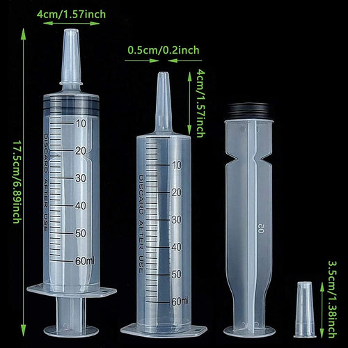 Planet Gates 60ml / CHINA 60ml Liquid Syringe Glue Filling Enema Syringe Nutrient Sterile Health Without Needle Watering Refilling for Animal Food Feeding