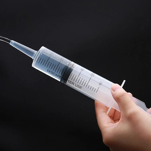 Planet Gates 60ml Liquid Syringe Glue Filling Enema Syringe Nutrient Sterile Health Without Needle Watering Refilling for Animal Food Feeding