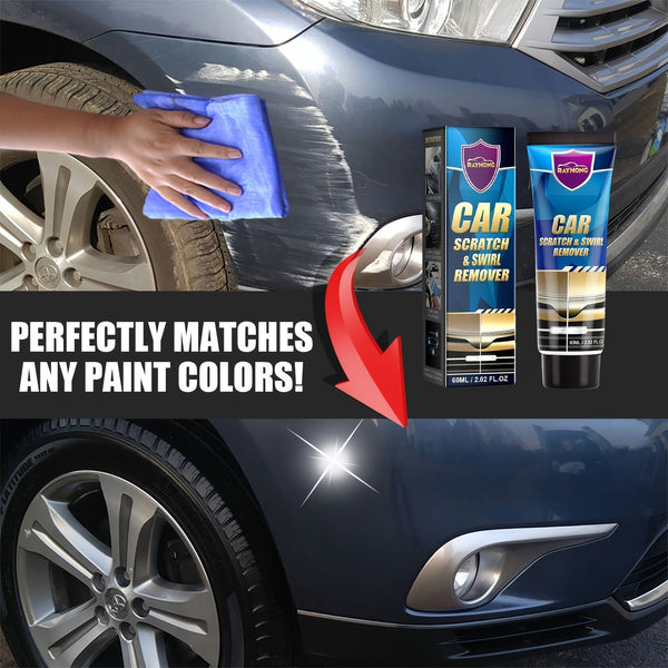 Planet Gates 60ml+Sponge Car Scratch And Swirl Remover, Repair Polishing Scratch Removal Wax Scratch Repair Kit For Paints, Easily Repair Paint Scratches, Swirl, Marks