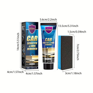 Planet Gates 60ml+Sponge Car Scratch And Swirl Remover, Repair Polishing Scratch Removal Wax Scratch Repair Kit For Paints, Easily Repair Paint Scratches, Swirl, Marks