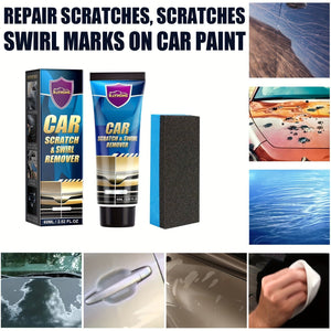 Planet Gates 60ml+Sponge Car Scratch And Swirl Remover, Repair Polishing Scratch Removal Wax Scratch Repair Kit For Paints, Easily Repair Paint Scratches, Swirl, Marks
