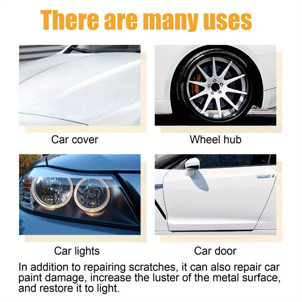 Planet Gates 60ml+sponge Car Scratch Repair Paste Car Paint Polishing Coating Paste Scratch Removal, Refurbishment Repair, Care Paste