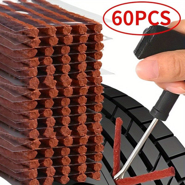 Planet Gates 60pcs 60/30pcs Car Tire Repair Tool Car Tire Puncture Repair Motorcycle Quick Repair Seal Rubber Strip Kit Garage Car Accessories