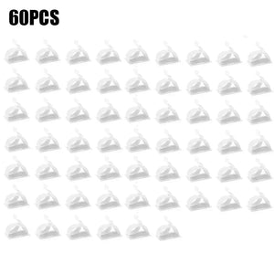 Planet Gates 60pcs White 60/30/10PCS Self Adhesive Cable Management Organizer Clips Adjustable Desk Tidy Wire Cord Fixer Fastener Clips For Home Office