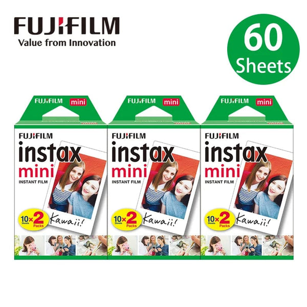 Planet Gates 60sheets / CHINA Fujifilm Instax Mini 12 9 Film White Edge 10 20 40 60 100 Sheets/Packs Photo Paper for Fuji Instant Camera 8/7s/11/25/50/90/sp-2