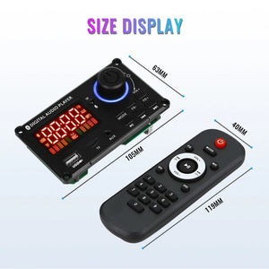 Planet Gates 60W 50W 40W Amplifier Bluetooth 5.0 DIY MP3 WAV Decoder Board DC 12V Wireless Car USB MP3 Player TF Card Slot USB FM with Mic