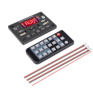 Planet Gates 60W 50W 40W Amplifier Bluetooth 5.0 DIY MP3 WAV Decoder Board DC 12V Wireless Car USB MP3 Player TF Card Slot USB FM with Mic