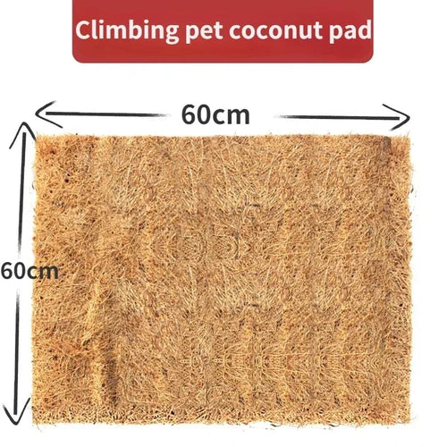 Planet Gates 60x60cm Reptile Carpet Natural Coconut Fiber Coir Tortoise Mat for Pet Terrarium Liner Reptile Supplies Lizard Snake Chamelon Turtle