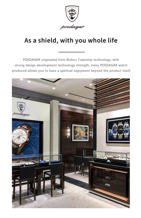 Planet Gates 613SliverGreenL POEDAGAR Top Luxury Square Man Watch Date Waterproof Luminous Men Wristwatch High Quality Leather Men's Quartz Watches+Box Reloj