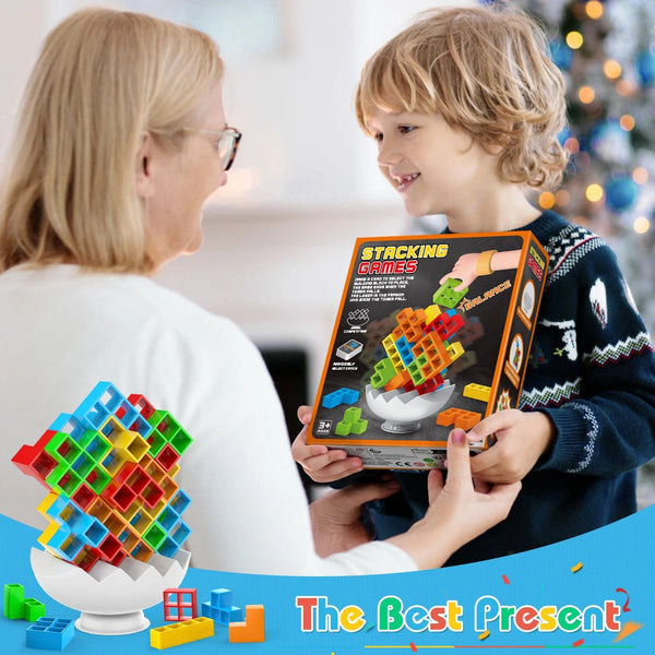 Planet Gates 64-70pcs stacking board game for party family game prop Building blocks competition for kids adult birthday gifts desktop toys