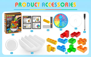 Planet Gates 64-70pcs stacking board game for party family game prop Building blocks competition for kids adult birthday gifts desktop toys