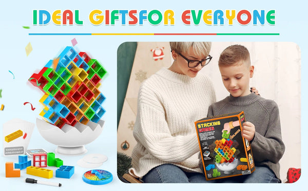 Planet Gates 64-70pcs stacking board game for party family game prop Building blocks competition for kids adult birthday gifts desktop toys