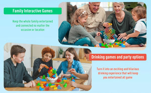 Planet Gates 64-70pcs stacking board game for party family game prop Building blocks competition for kids adult birthday gifts desktop toys