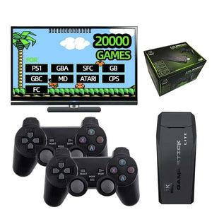 Planet Gates 64g Video Game Console TV HD Game Stick 64GB 20000 Retro Games For PS1/GBA/MAME/SEGA Everdrive Save/Search/Adding For Children Gift