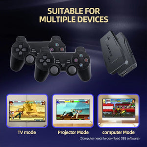 Planet Gates 64g Video Game Console TV HD Game Stick 64GB 20000 Retro Games For PS1/GBA/MAME/SEGA Everdrive Save/Search/Adding For Children Gift