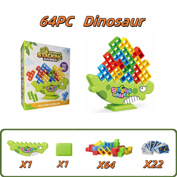 Planet Gates 64PC 1 64-70pcs stacking board game for party family game prop Building blocks competition for kids adult birthday gifts desktop toys