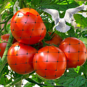 Planet Gates 65.6 FT 1 Pack, Bird Netting, 7 X 65.6 FT Black Deer Fence Netting Reusable Protective Garden Netting For Vegetables Plants Fruit Trees With 50pcs Cable Ties