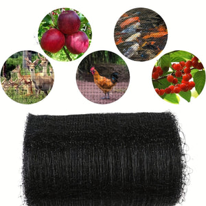 Planet Gates 65.6 FT 1 Pack, Bird Netting, 7 X 65.6 FT Black Deer Fence Netting Reusable Protective Garden Netting For Vegetables Plants Fruit Trees With 50pcs Cable Ties