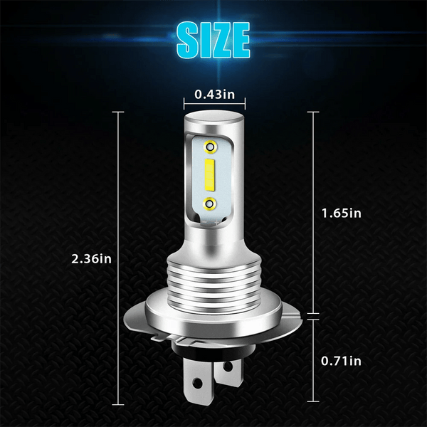 Planet Gates 6500K / H7 4 PCS H7 LED Headlight Bulbs High Low Beam 6000K Super White Lights Car Fog Lights Auto DRL H4 H8 H8 H11 Cob Chips 12V 24V 80W