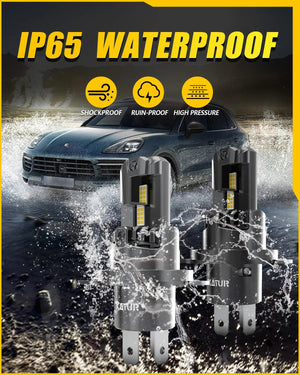 Planet Gates 6500K White / With Fan / H4 | CHINA 2x H4 LED Headlight Bulb Mini Wireless 100W 20000LM 6500K for Car Headlamp Auto Diode Lamps H4 Turbo Led 12V High Low Beam