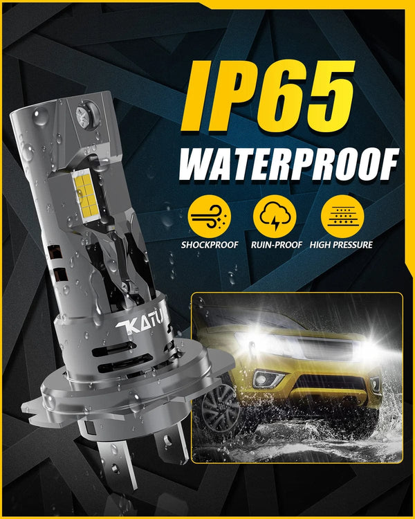 Planet Gates 6500K White / With Fan / H7 | CHINA 2x High Power H7 LED Headlight 1:1 Mini Size Headlamp 20000LM 6500K Car Lamps Super Bright Plug and Play Car Headlight Bulbs