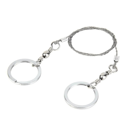 Planet Gates 65cm / CHINA Outdoor Manual Hand Steel Wire Saw 1/2M Hand Chain Saw Cutter Portable Travel Camping Emergency Gear Survival Tools