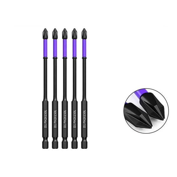 Planet Gates 65mm / 5pcs / CHINA 5/10pcs PH2 Magnetic Scrwdriver Bits Non-slip Batch Head Cross Bit 25-150mm For Electric Impact Drill Driver Hand Drill Tool