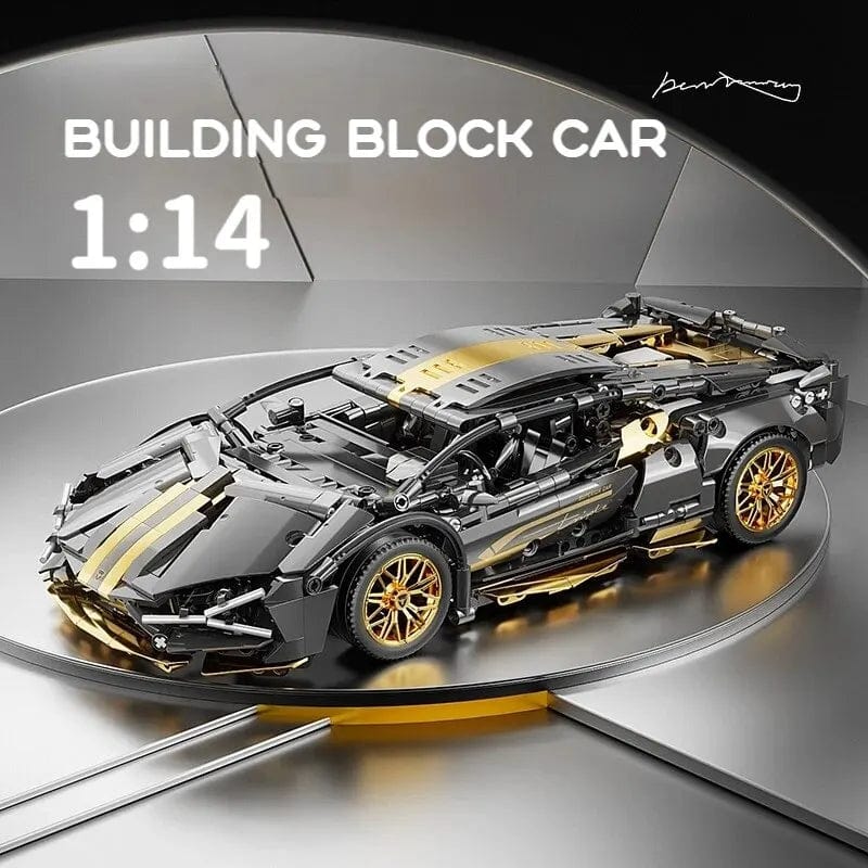 Planet Gates 67129 Car MOC 1280pcs Building Blocks Car and Construction Toy Adult Collectible Cars Set to Build 1:14 Scale Sports Car Model