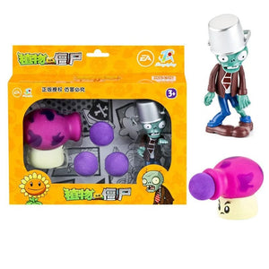 Planet Gates 686-1-5 Plants vs Zombies 2 Cactus Peashooter Coconut Cannon A.K.E.E Toy Set 6 Style Game Figures Soft Silicone Zombie Birthday Gift Boy
