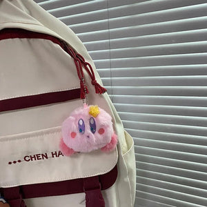 Planet Gates 6cm Kirby Anime Plush Dolls Cartoon Backpack Peluches Pendant Kawaii Stuffed Animal Toys Keychain Bag Decoration for Kids Girls Gift
