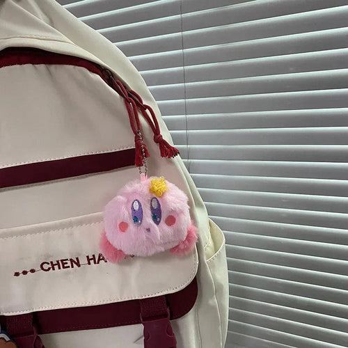 Planet Gates 6cm Kirby Anime Plush Dolls Cartoon Backpack Peluches Pendant Kawaii Stuffed Animal Toys Keychain Bag Decoration for Kids Girls Gift