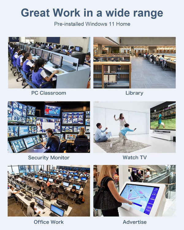 Planet Gates 6GB RAM 128GB SSD / EU and US PLUG MLLSE Mini PC M2 Air Intel Gemini Lake N4000 Windows 11 6GB RAM 128GB ROM Dual-Band WiFi Bluetooth USB Mini Computer
