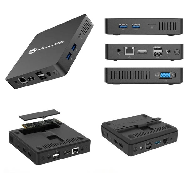 Planet Gates 6GB RAM 64GB SSD / EU and US PLUG MLLSE M2 Mini PC Intel Celeron N3350 CPU 6G RAM 64G ROM USB3.0 Win10 WiFi Bluetooth 4.2 Desktop Portable Computer