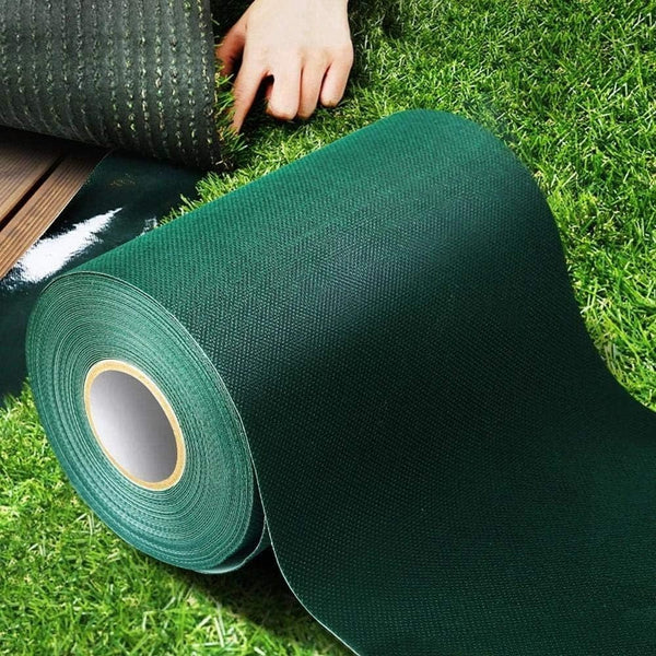 Planet Gates 6In*33Ft(15cm*10m) 1 Roll Artificial Grass Self-Adhesive Seaming Turf Tape Lawn, Turf Tape For Lawn, Carpet Jointing, Mat Rug