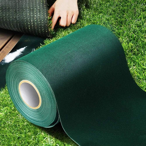 Planet Gates 6In*33Ft(15cm*10m) 1 Roll Artificial Grass Self-Adhesive Seaming Turf Tape Lawn, Turf Tape For Lawn, Carpet Jointing, Mat Rug