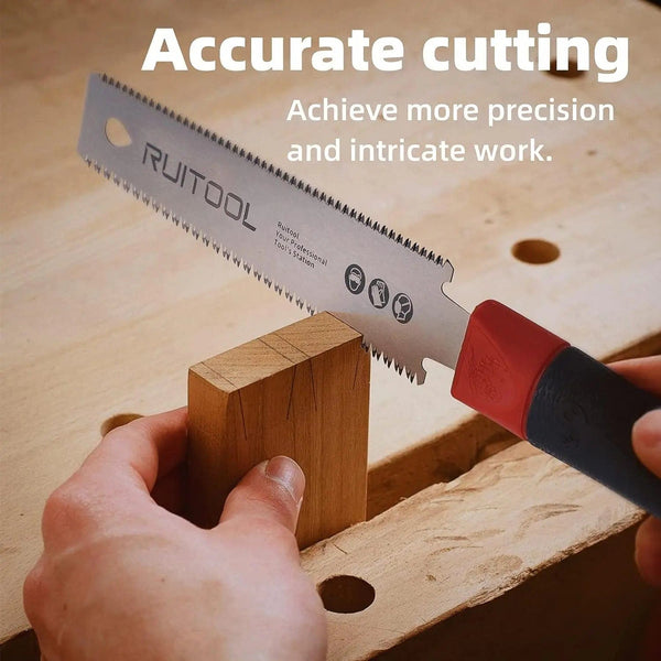 Planet Gates 6in Double Sided Saw 1PC Japanese Pull Saw 3-Edge Teeth Hand Saw SK5 Flexible Blade Non-Slip Handle Wood Saw Folding Saw for Woodworking Tools