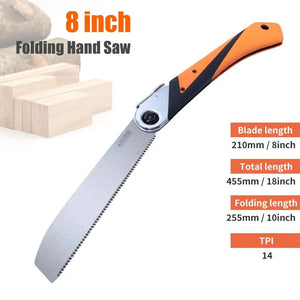 Planet Gates 6in Double Sided Saw 1PC Japanese Pull Saw 3-Edge Teeth Hand Saw SK5 Flexible Blade Non-Slip Handle Wood Saw Folding Saw for Woodworking Tools