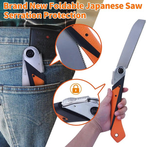 Planet Gates 6in Double Sided Saw 1PC Japanese Pull Saw 3-Edge Teeth Hand Saw SK5 Flexible Blade Non-Slip Handle Wood Saw Folding Saw for Woodworking Tools