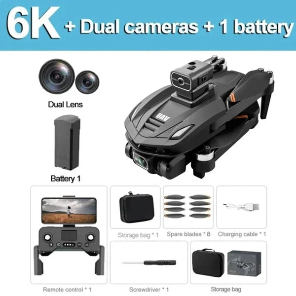 Planet Gates 6k-dual-1b For Xiaomi V168 MAX PRO Drone GPS 8K HD Camera 5G WIFI FPV Brushless RC Quadcopter Obstacle Avoidance Automatic Return for Toys