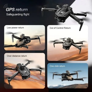 Planet Gates 6k-dual-1b For Xiaomi V168 MAX PRO Drone GPS 8K HD Camera 5G WIFI FPV Brushless RC Quadcopter Obstacle Avoidance Automatic Return for Toys