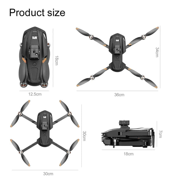 Planet Gates 6k-dual-1b For Xiaomi V168 MAX PRO Drone GPS 8K HD Camera 5G WIFI FPV Brushless RC Quadcopter Obstacle Avoidance Automatic Return for Toys