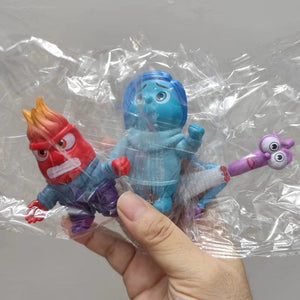Planet Gates 6pca set-A 6Pcs/Set New Inside Out 2 Action Figure Toy Cartoon Movie Joy Anxiety Anger Sadness Disgust Fear Model Doll Figurines Kids Gift