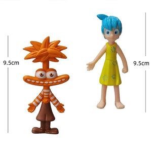 Planet Gates 6pca set-A 6Pcs/Set New Inside Out 2 Action Figure Toy Cartoon Movie Joy Anxiety Anger Sadness Disgust Fear Model Doll Figurines Kids Gift