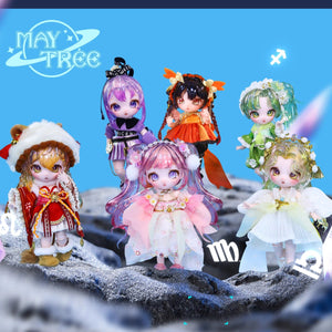 Planet Gates 6pcs / 13CM DBS Dream Fairy BJD OB11 doll MAYTREE 13 ball joints of the main constellation series of cute animal collectible free stand SD