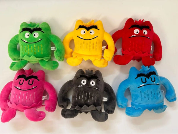 Planet Gates 6pcs / 15CM 6pcs/set 6 Colors Kawaii The Color Monster Plush Doll Children Monster Color Emotion Plushie Stuffed Toy For Kids Birthday Gifts