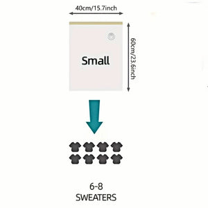 Planet Gates 6pcs 39.88*59.94cm+1 Hand Pump 6pcs Space-Saving Vacuum Storage Bags with Hand Pump - Airtight Compression Bags for Clothes, Pillows, Comforters, Blankets, and Bedding - Travel-Friendly and Convenient, travel accessories