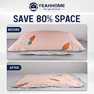 Planet Gates 6pcs 39.88*59.94cm+1 Hand Pump 6pcs Space-Saving Vacuum Storage Bags with Hand Pump - Airtight Compression Bags for Clothes, Pillows, Comforters, Blankets, and Bedding - Travel-Friendly and Convenient, travel accessories