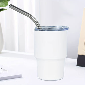 Planet Gates 6pcs, 3oz Mini Stainless Steel Wine Glasses, Mini Car Cups, Vacuum Shot Cup With Straw, Metal Water Glasses With Lid, Gift