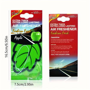 Planet Gates 6pcs 6 Pcs Car Air Freshener Natural Perfume Tea Paper Car Hanging Vanilla Scent Fragrance Leaf Shape Auto Interior Accessories
